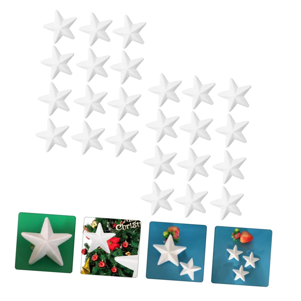 NUOBESTY 4 Mini-Metallsterne - 4 Cm Große Magnetis Produktbild-Vorschau 3