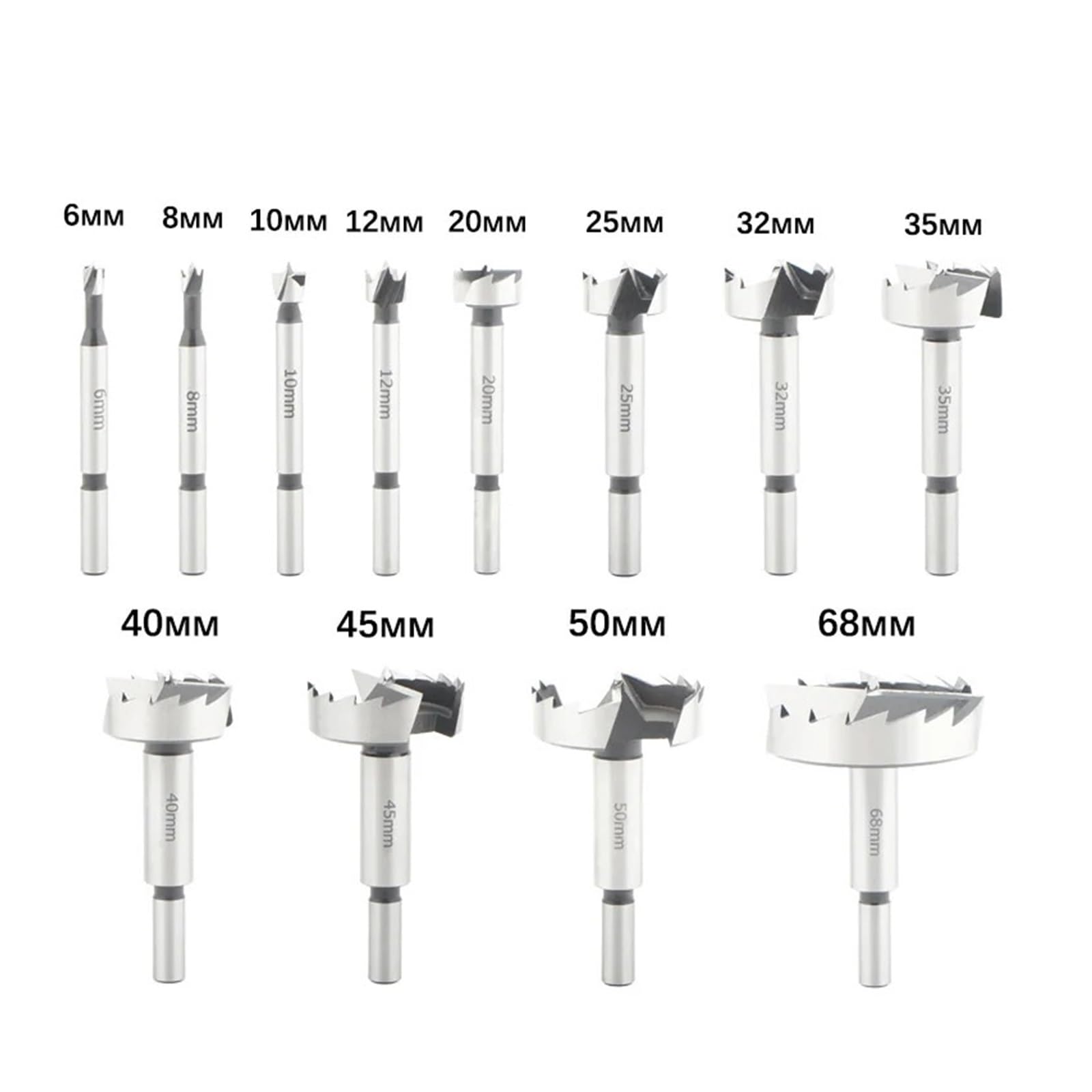 Punte da trapano for alesatura con cerniera autocentrante Utensili for perforazione del legno 6 mm a 85
