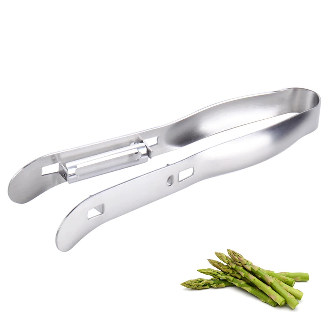 Pelapatate Per Asparagi Manuale Con 6 Lame In Acciaio E Morsetto A Vite – Affilato, Ergonomico E Multifunzionale