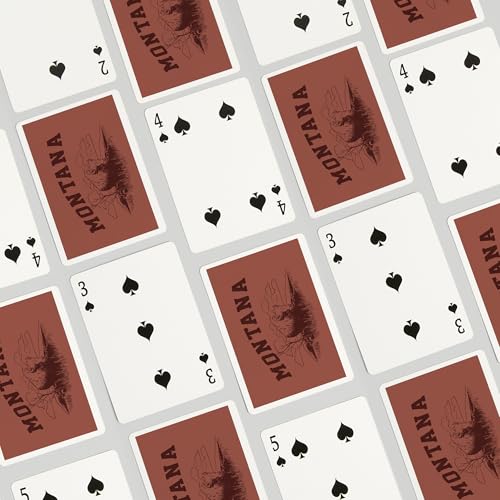 Lantern Press Montana Baraja de 52 cartas póker miniatura 4