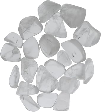 1/2 lb Tumbled Girasol Quartz Stones from Madagascar - 0.75" to 1.50" Avg Rocks for Crafts, Art, Crystal Healing, Wicca, Reiki and More!