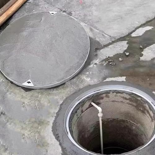 Wytrzymała kwadratowa osłona odpływowa ze stali nierdzewnej 600 mm – trwały właz dostępu na patio, podwórka, jakość premium do długotrwałego użytkowania