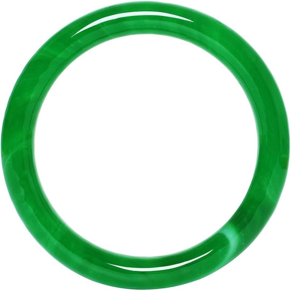 Bracelet en jade vert véritable, cadeau bijoux en quartzite pour femmes 58mm - 2
