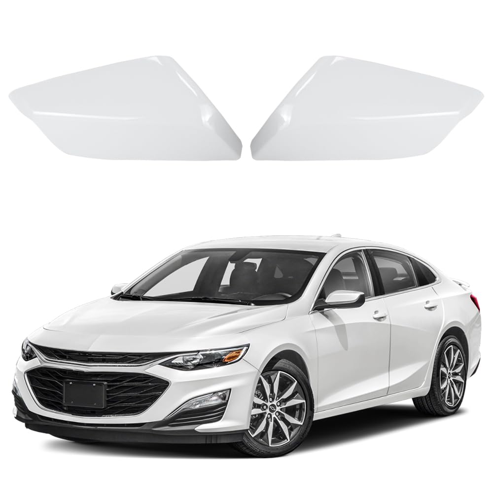 Amazon.com: Mirror Cover Cap White Driver & Passenger Side 