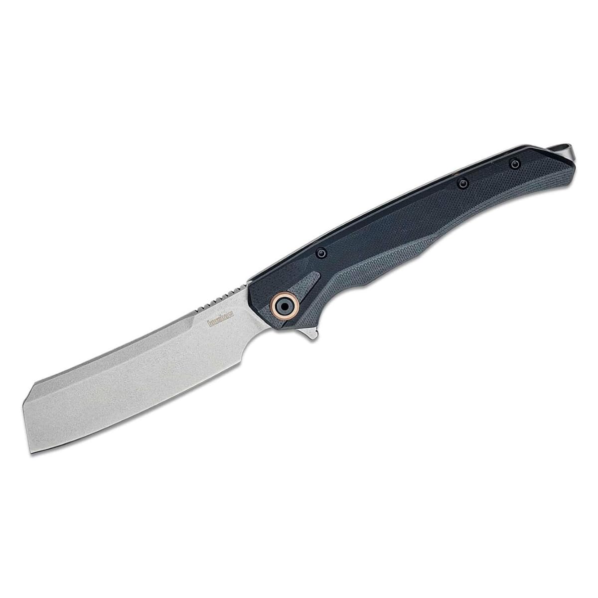 Kershaw Knives Strata Cleaver Frame Lock 2078 KVT Black G10 and D2 Pocket Knife