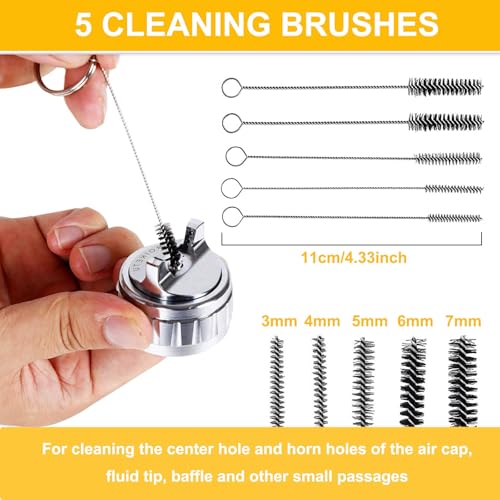 Image of Carburetors Carbon Dirt Jet Remove Cleaner with 13 Cleaning Wires Set, 10 Cleaning Needles, 5 Nylon Brushes, 1 Sharp Pick Tool Kit for Motorcycle Welder Chainsaw Spray Guns