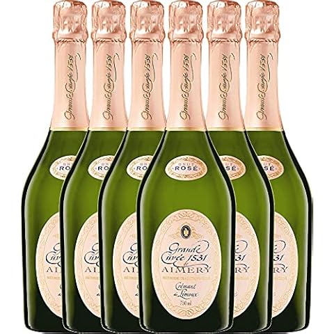 Aimery Grande Cuvée 1531 Rosé Crémant Brut von Sieur d'Arques - Schaumwein 6 x 0,75l VINELLO - 6er - Weinpaket inkl. kostenlosem VINELLO.weinausgießer Cover