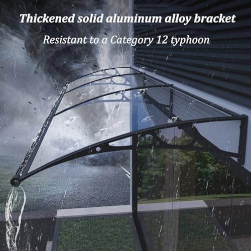 Auvent extérieur imperméable et résistant aux UV pour balcon long - 3