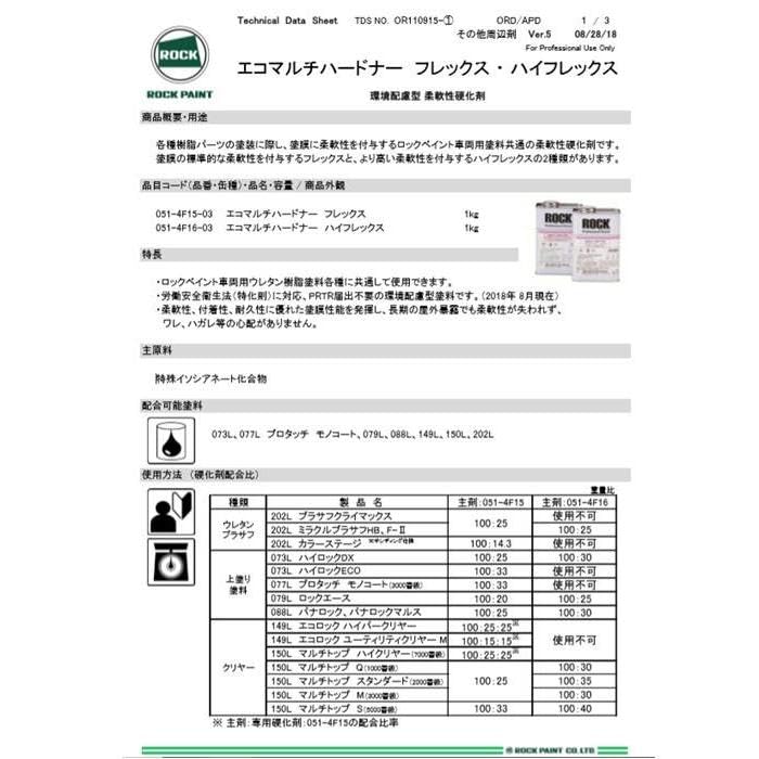 Amazon.co.jp: ロックペイント エコマルチハードナー フレックス 051
