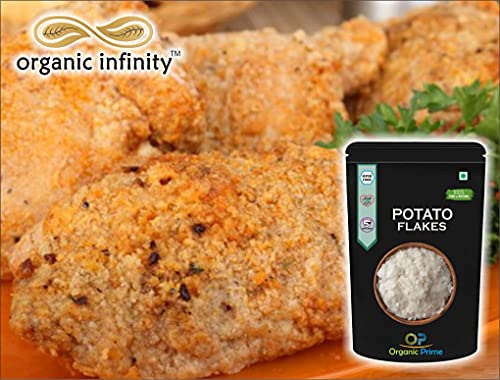 Image of Organic Prime Potato Flakes | Dehydrated Potato | Aaloo ka Mash | Instant ALOO POHA READYMIX Pack - 500 GM by Organic Prime