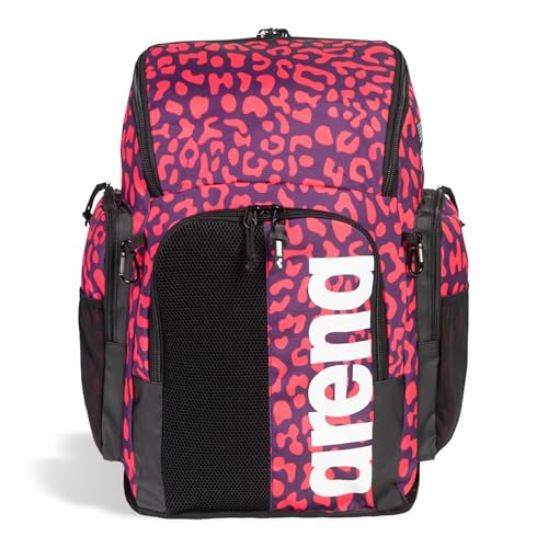 Image of ARENA Spiky III Backpack 45 Swimming Athlete Sports Gym Rucksack Large Training Gear Equipment Swim Bag for Men and Women, 45 Liters, Violet /Geranium