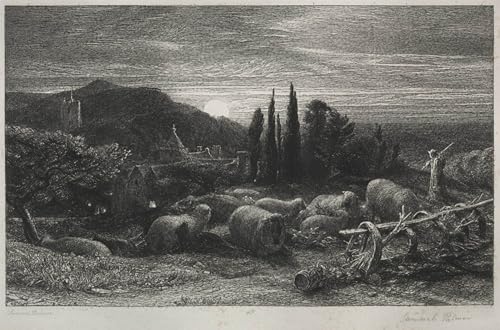 Affiche Toile la lune montante pour décoration murale de salon moderne