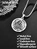 ADMETUS Sterling Silver Saint St Joseph Medal Amult Pendant Necklace Protection Jewellery Religious Gifts for Men #4