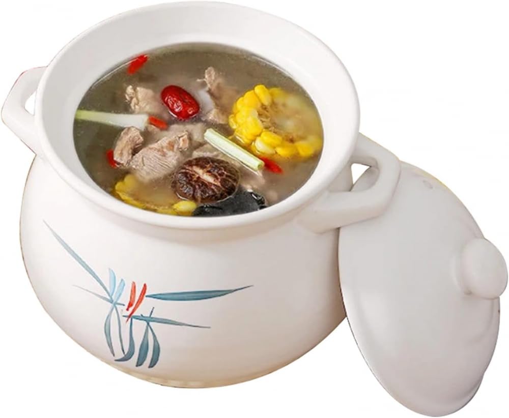 Kochtopf, Auflauf, Kochtopf, Suppentopf, chinesischer Keramik-Schmortopf, Hot Pot, Steinguttopf zur Zubereitung von Eintöpfen, Brei, Suppe