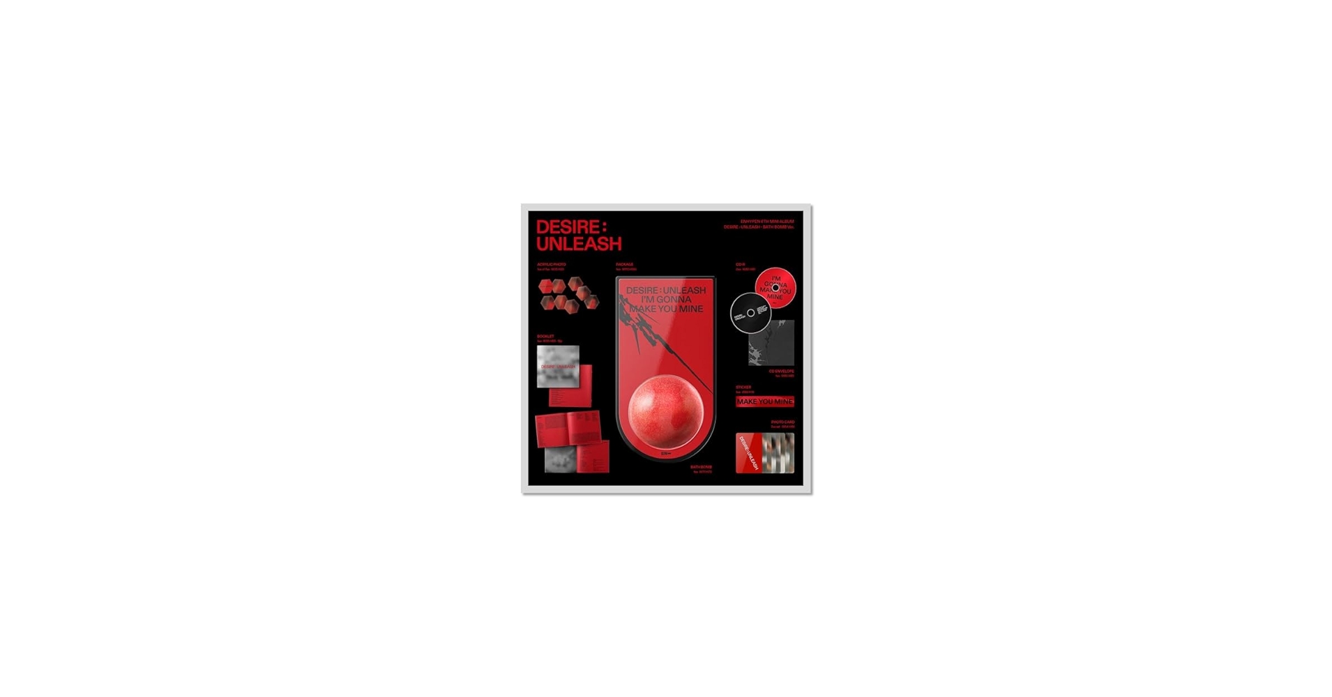 Amazon.com: DESIRE : UNLEASH ENHYPEN [Bath Bomb Ver.] 6th
