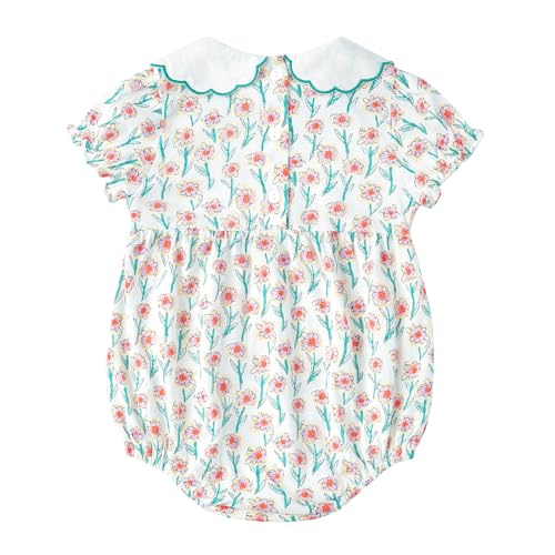 Simplee kids Baby Infant Girls Cotton Short Sleeve Summer Ruffle Romper 3-24 Months2