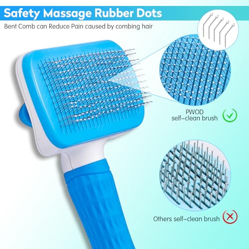 Dog-Brush-Cat-Brush-for-GroomingPet-Grooming-BrushSelf-Cleaning-Cat-Dog-Slicker-Brushes-with-Smooth-HandleGreat-for-Dogs-and-Cats-With-Medium-Long-Hair