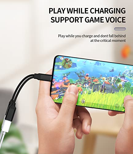 Usb-C To 3.5Mm Headphone Adapter(2 In 1)Dac Dongle Type C Charger Jack Splitter Audio Charging Cable Aux Cord Accessorie For Samsung Galaxy S20 S21 S22 Fe Ultra Note10 S9 S10 Google Pixel Lg Ipad Air4 #TOP1