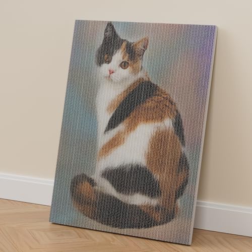 Gworld 猫 爪研ぎ 猫種別デザインのおしゃれインテリア猫用品 厚紙耐用タイプ 家具を保護 高密度・高耐久性 猫のストレス解消に最適 可愛い猫の爪とぎ (三毛猫)