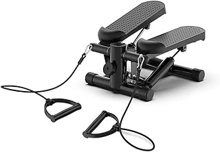 Compact Swing Stepper Including Resistance Bands,Home Stepper with LCD Display – Up-down Stepper for Beginners And Advanced Users,home Gym Equipment TDD