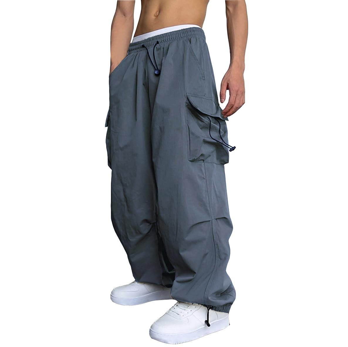 WZIKAI Men's Baggy Cargo Pants