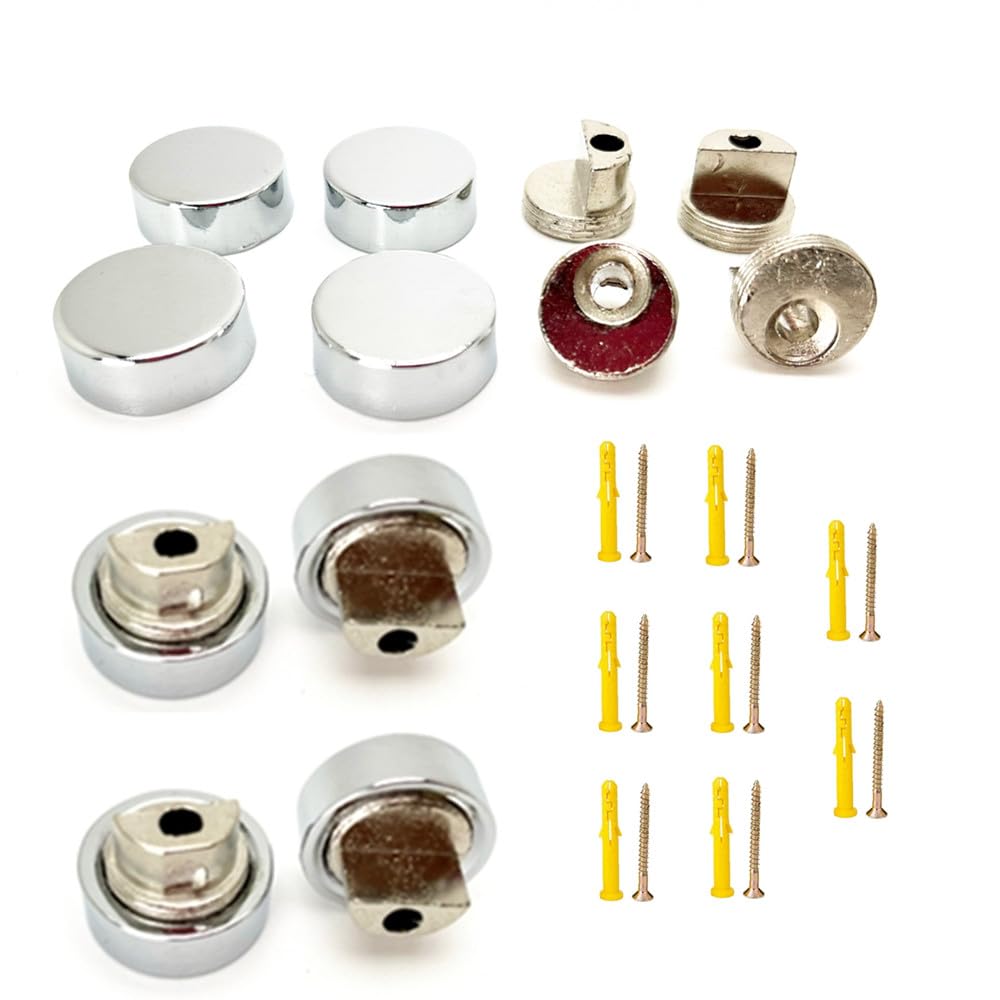 CuiCanfla Pack of 8 Clamp Mounting Spacers, Mirror Holder, Glass Clamp, Stainless Steel