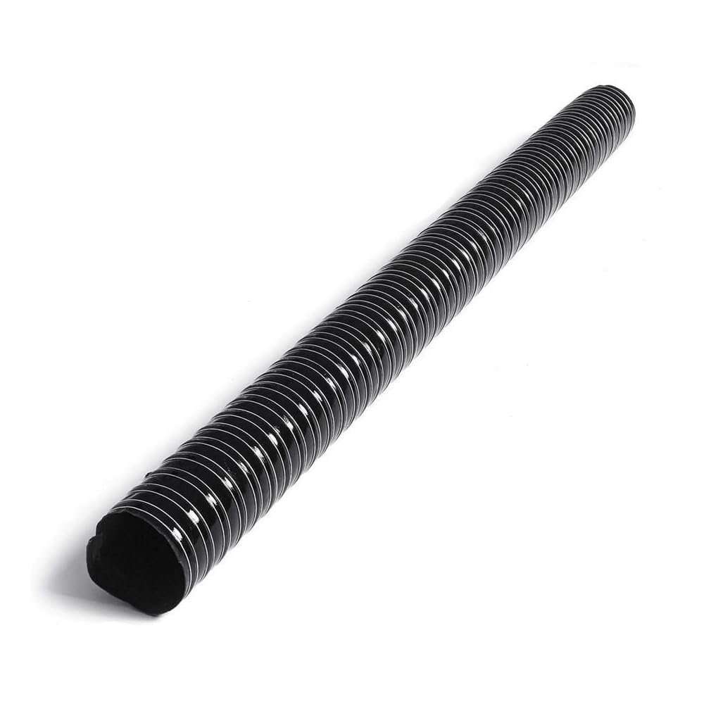 Tubo Flessibile in Silicone Nero da 2-12" per condotti d'Aria e Raffreddamento Freni per autoveicoli - Resistente alle Alte Temperature, 2 m (6,56 Piedi) per Un Flusso d'Aria e Prestazioni o