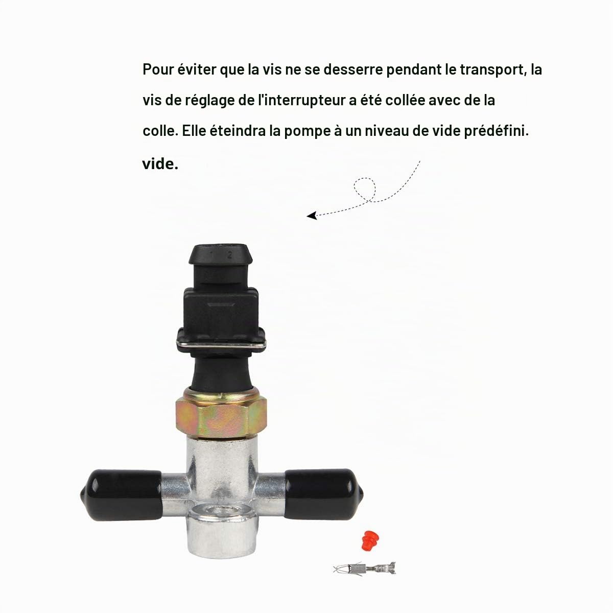 Dracarys Interrupteur de pompe à vide de frein électrique 28146 Interrupteur de frein automatique RELAY pour kit de pompe à vide d'amplificateur de frein