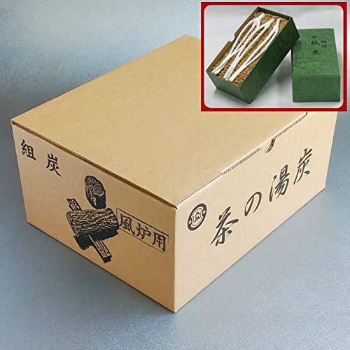 Amazon.co.jp: 【茶道具セット・くぬぎ菊炭】 組炭 小箱 ＋ 枝炭 風炉