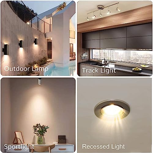 Image of LED GU10 Range Hood Light Bulbs, LED Stove Appliance Light Bulb, Kitchen Light Replacement Halogen Light Bulb, 50W Equivalent, Warm White 3000K, 6W 550 Lm, Dimmable,Waterproof IP65 Pack of 2