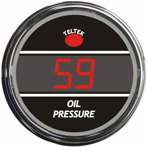 Replacement for Peterbilt 389 Glider Year 2019 Digital Applied Brake Pressure SMART Gauge W RED Display 2006 Newer by Technical Precision