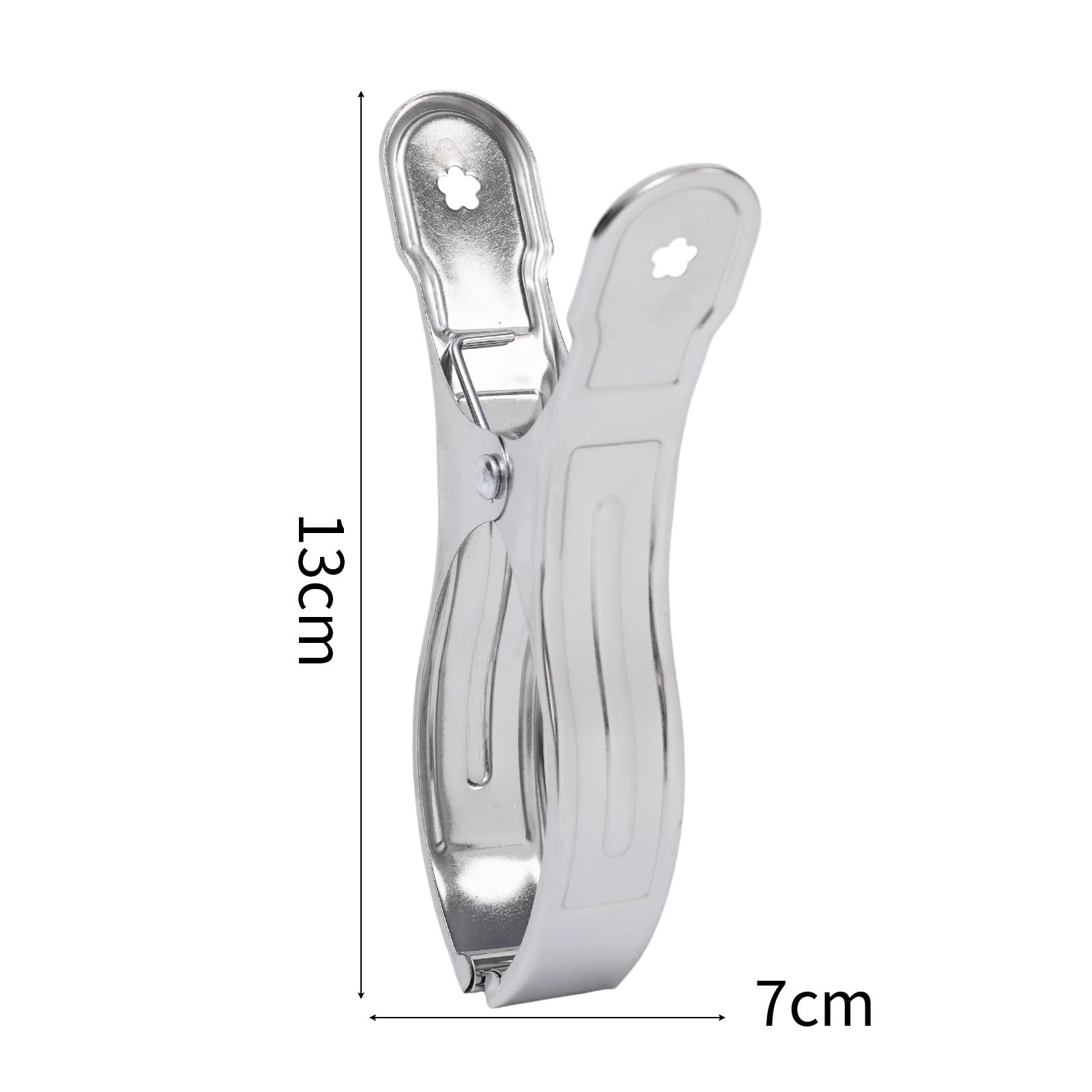 Metall-Wäscheklammern, 50/100 Stück, Edelstahl-Wäscheklammern, Trockenklammern, für Küche, Lebensmittelbeutel, Verschlussclips für Kleidung, Socken, Schrank, Organizer für Wäscheleine, Befestigung