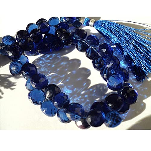 Quartz mystique bleu cobalt 9mm LKBEADS pour réparer et concevoir vos colliers en pierres