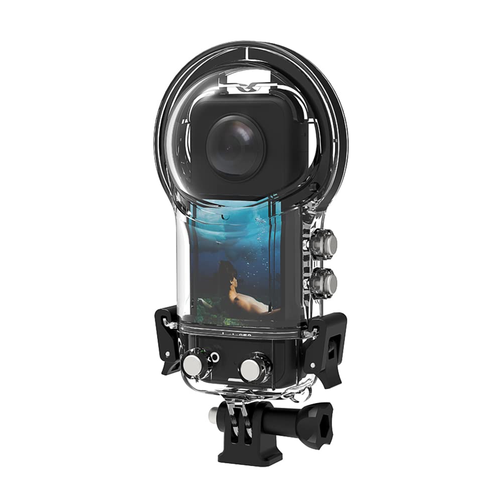 Panoramic Sports Camera Dive Case Waterproof Housing Diving Protective Case Underwater 50M with Silicone Lens Cover Replacement for Insta360 X3 Action Camera Accessories-image-33