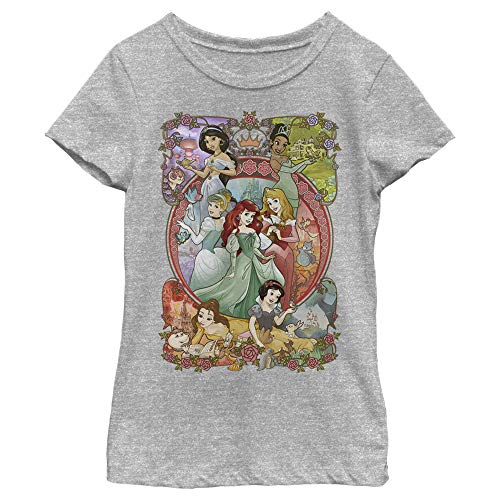 Fifth Sun Disney Princess Power Girl's Heather Crew Tee