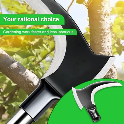 Image of Arta Gardening Sickle Axe | Dual Function Cutting Tool | Strong Steel Blade | Wooden Handle | Ideal for Grass Cutting, Chopping & Agricultural Tasks | Durable & Rust Resistant Design