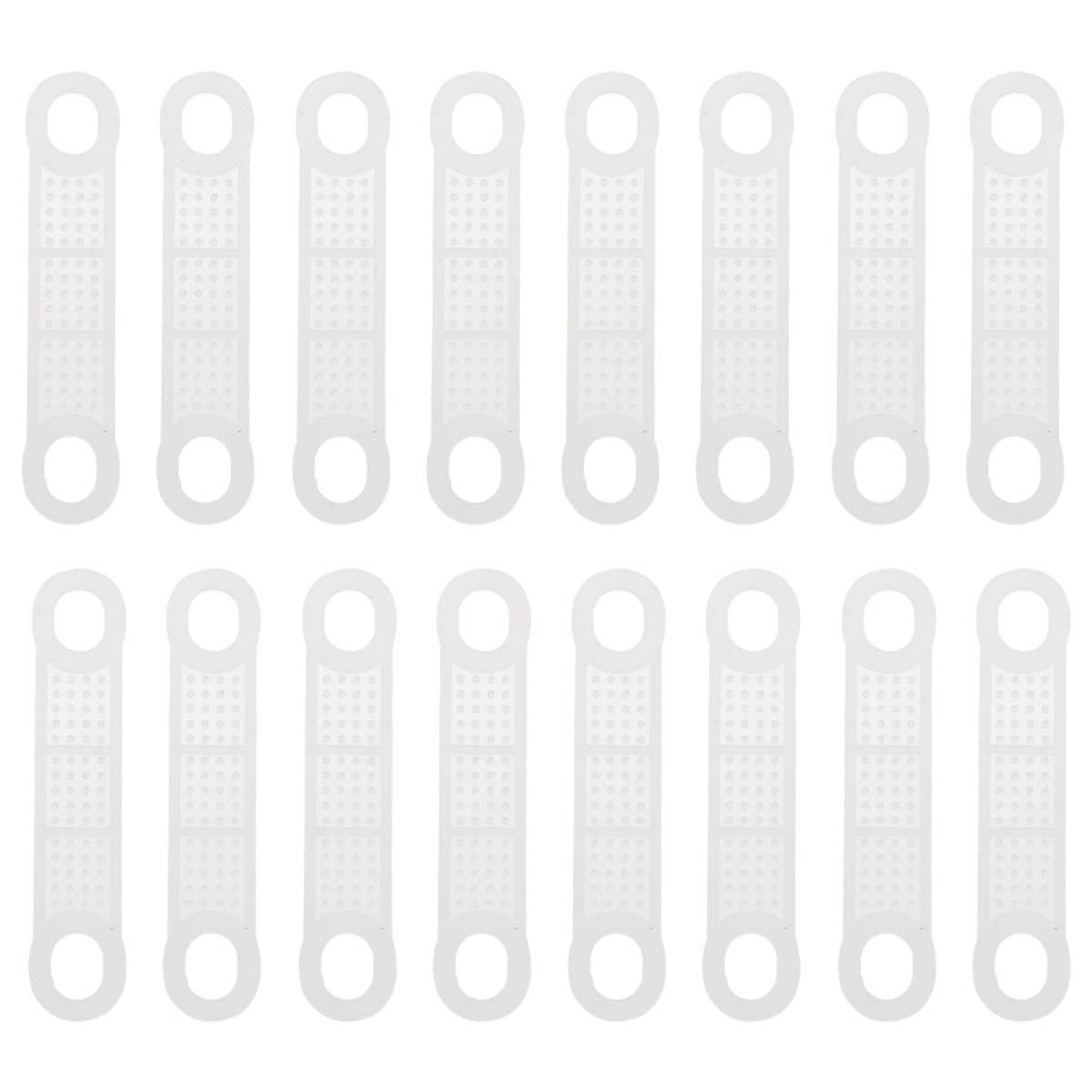 HOUDERCO 60pcs Slip Hanger Strips Environmental Friendly Clothes Holder Strips for Closet Organization Non Skid Tape for Smooth Surfaces for All Hanger