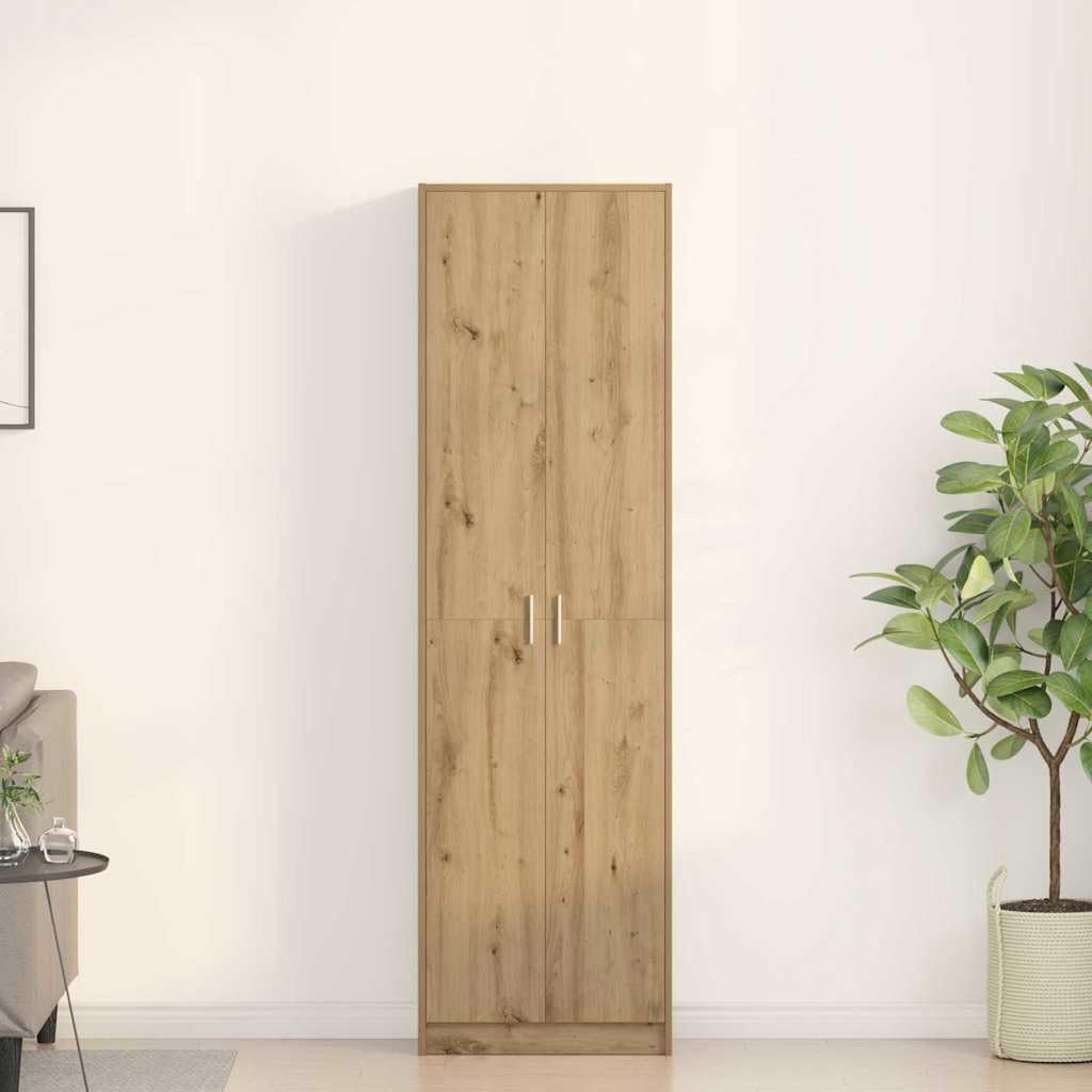Refined Armario Roble Artesanal 55 x 25 x 189 cm Madera de ingeniería