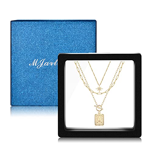 Mjartoria Bundle - 14K Gold Plated Layered Initial Necklaces For Women Trendy And Layered Initial Bracelets For Women, 14K Real Gold Handmade #TOP5