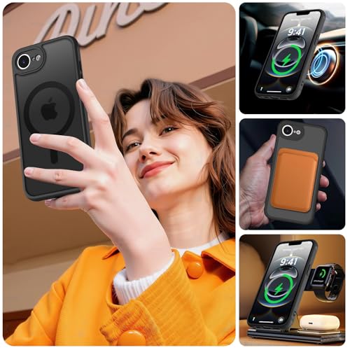 Image of MOCCA Magnetic Shockproof for iPhone 17e Case,Black