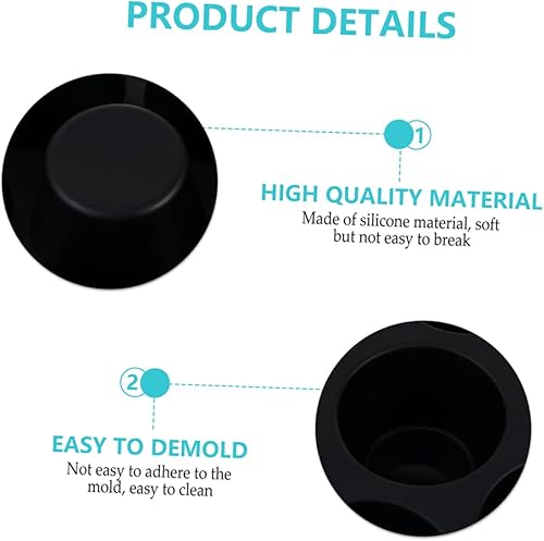 Miniatura 8 de DECHOUS 4 piezas de taza de silicona para tartas, freidora de aire, moldes de silicona, moldes para panecillos, tazas de magdalenas de silicona,