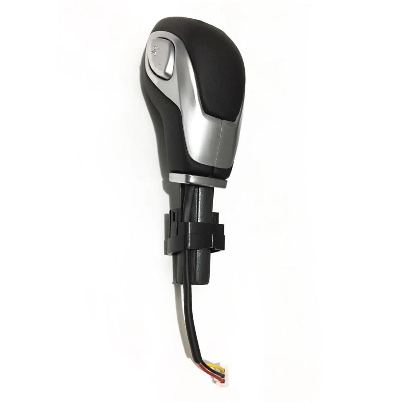 Fhuwaz For Fiesta Mk7 Car Gear Knob For Focus For Kuga For Mondeo For Ecosport Fiesta 2013-2018 Car Automatic Gear Stick Shift Knob Shifter Lever Head Black Silver(For Fiesta Mk7)