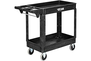 TUFFIOM Industrial Service Carts with Heavy Duty Wheels