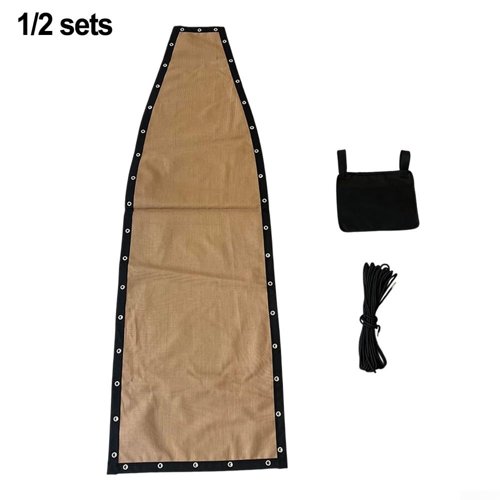 Minhe Tessuto di ricambio per sedia a dondolo da giardino, 64 x 197 x 23 cm, tessuto di ricambio per riparazione di sedie sospese, con borsa laterale (1 pezzo senza tasche)