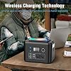 350W Portable Solar Generator with 60W Solar Panel, Powkey 70,000mAh Backup Lithium Battery, 110V/350W Pure Sine Wave AC Outlet, Power Station with Solar Panel for Outdoors Camping Travel Hunting #3