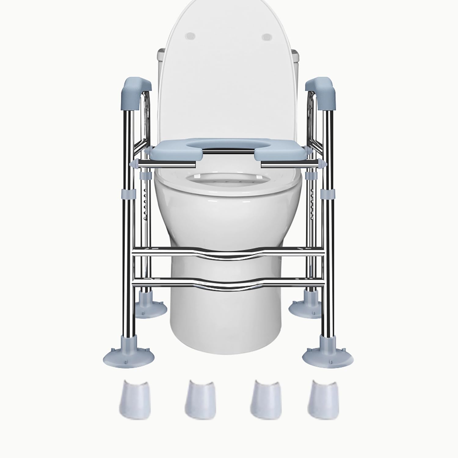 Rialzo Wc Per Anziani,Alzawater Per Protesi Anca,Altezza Regolabile,Piedini Antiscivolo Sostituibili,Senza Foratura,Adatto Ad Anziani,Disabili,Donne In Gravidanza,Ecc.