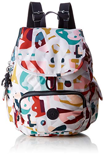 Kipling City Pack S  Mochila para Mujer  Multicolor  Music Print   27 x 33.5 19 cm