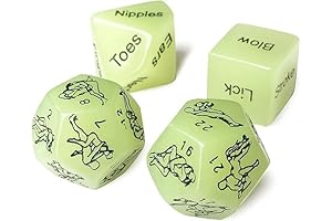 Sexy Game for Adult: Glowing Dice Set for Passionate Couples