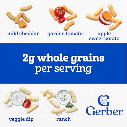 Image of Gerber Lil' Crunchies Snacks for Babies, Stage 3, Build Your Own Variety Pack, 8PK