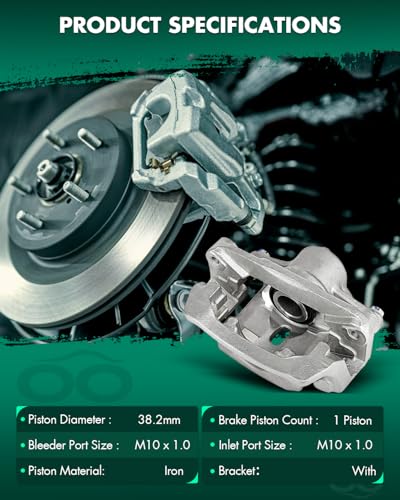 Image of SCITOO 19B6277 Rear Left Disc Brake Caliper Assembly w /Bracket for Subaru for Legacy 2010-2012 2014,for Subaru for Outback 2010-2012